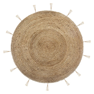 Tapis "Cosy'ness" en jute & lurex D80 cm