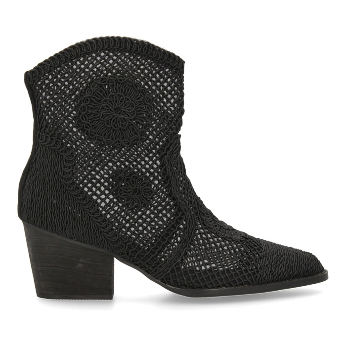 Botines de tacón cubano para mujer, comodos sin cierre, elegantes.