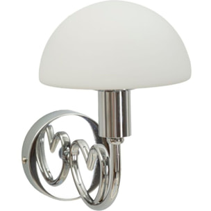 LAMPADA DA MURO LOVY SILVER CM 23X15X22