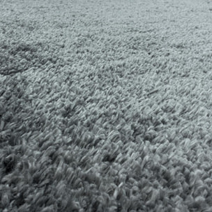 Tapis longs poils shaggy tissé motif uni TENI