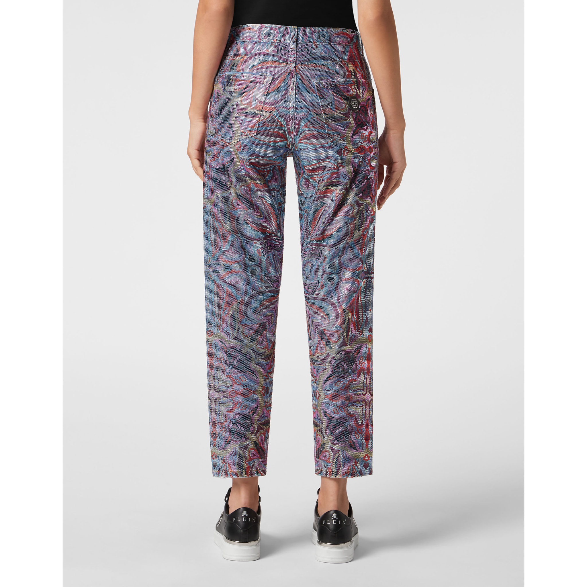 PHILIPP PLEIN Vaqueros Mom Fit CIRCUS