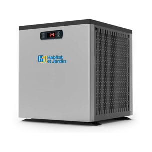 Piscine bois rectangle " Caimans 140 " - 4.10 x 3.00 x 1.39  m + Pompe à chaleur  3.5 kw/h - Hayward - "Micro" - Noir