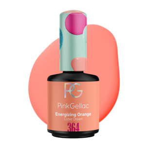 Vernis semi-permanent - 364 Energizing Orange - 15 ml
