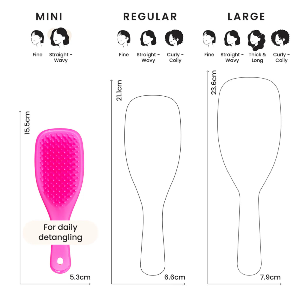 TANGLE TEEZER The Ultimate Detangler MINI Runway Pink