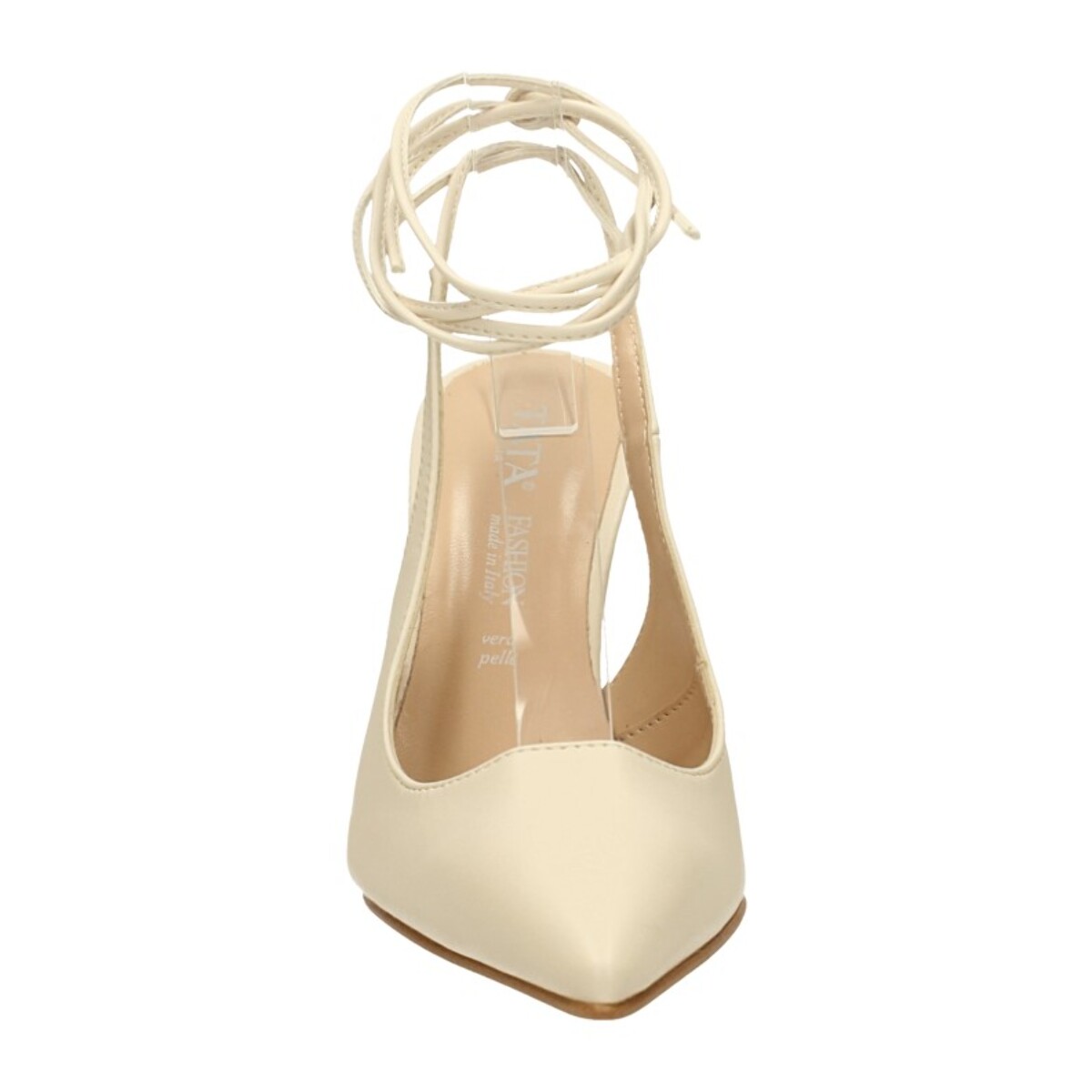 Décolleté sling back Donna Tata Italia Bianco