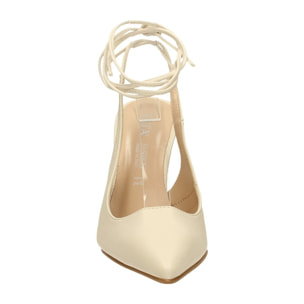 Décolleté sling back Donna Tata Italia Bianco