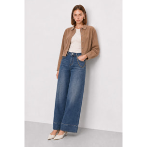 Kocca - T-shirt aderente con arricciatura centrale e scollo rotondo Donna