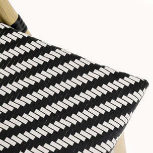 Chaise de jardin avec accoudoirs Montmartre noire Kare Design