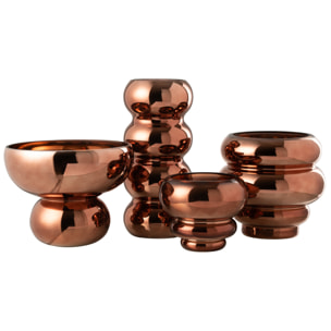 J-Line photophore Sur Pied Arrondi - verre - brun - Ø 23 cm