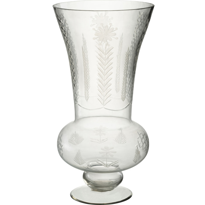 J-Line Vase Giga Verre Transparent