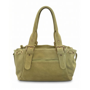 Borsa a mano da donna Made in Italy - Modello Lumena Lux - 100% pelle - 20.0 x 21.0 x 33.0 cm