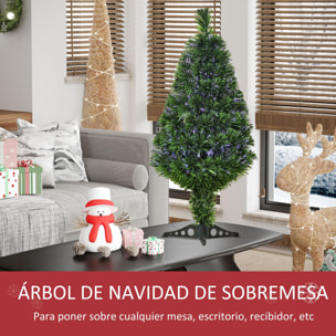 Árbol de Navidad 4 Colores de PVC y Plástico Φ48x90cm Verde