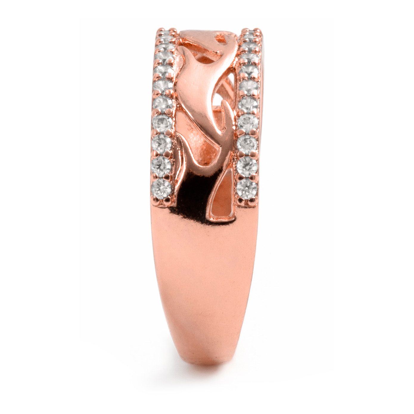 Anillo Lakud acabado oro rosa 18k