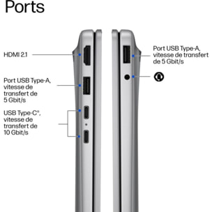 Ordinateur portable HP 16-bz0040nfx 16 pouces Snapdragon X 8 Go RAM LPDDR5x SSD 512 Go