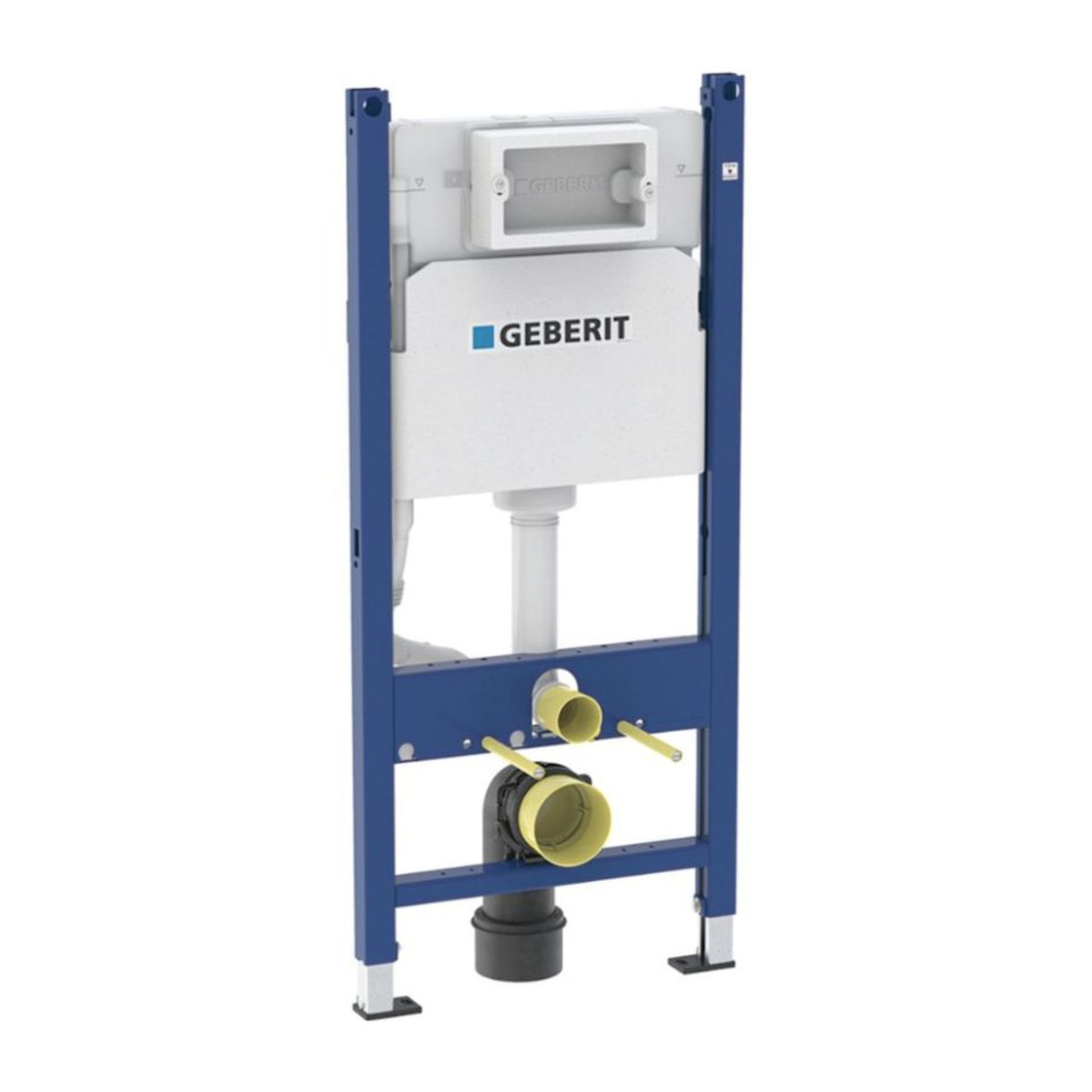 Pack WC Bati-support Geberit Duofix + WC sans bride EluPura Original S + Abattant soft close + Plaque blanche (EluPuraSGeb3)