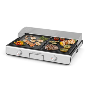 Plancha électrique RIVIERA ET BAR QPL530 réversible à poser, 45.5x28.5 cm