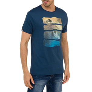 Camiseta de algodón 150 gr Hot Buttered Waves Color Azul Indigo