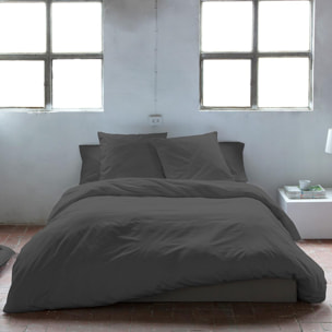 Housse de couette PURE en coton percale - anthracite - vendue seule