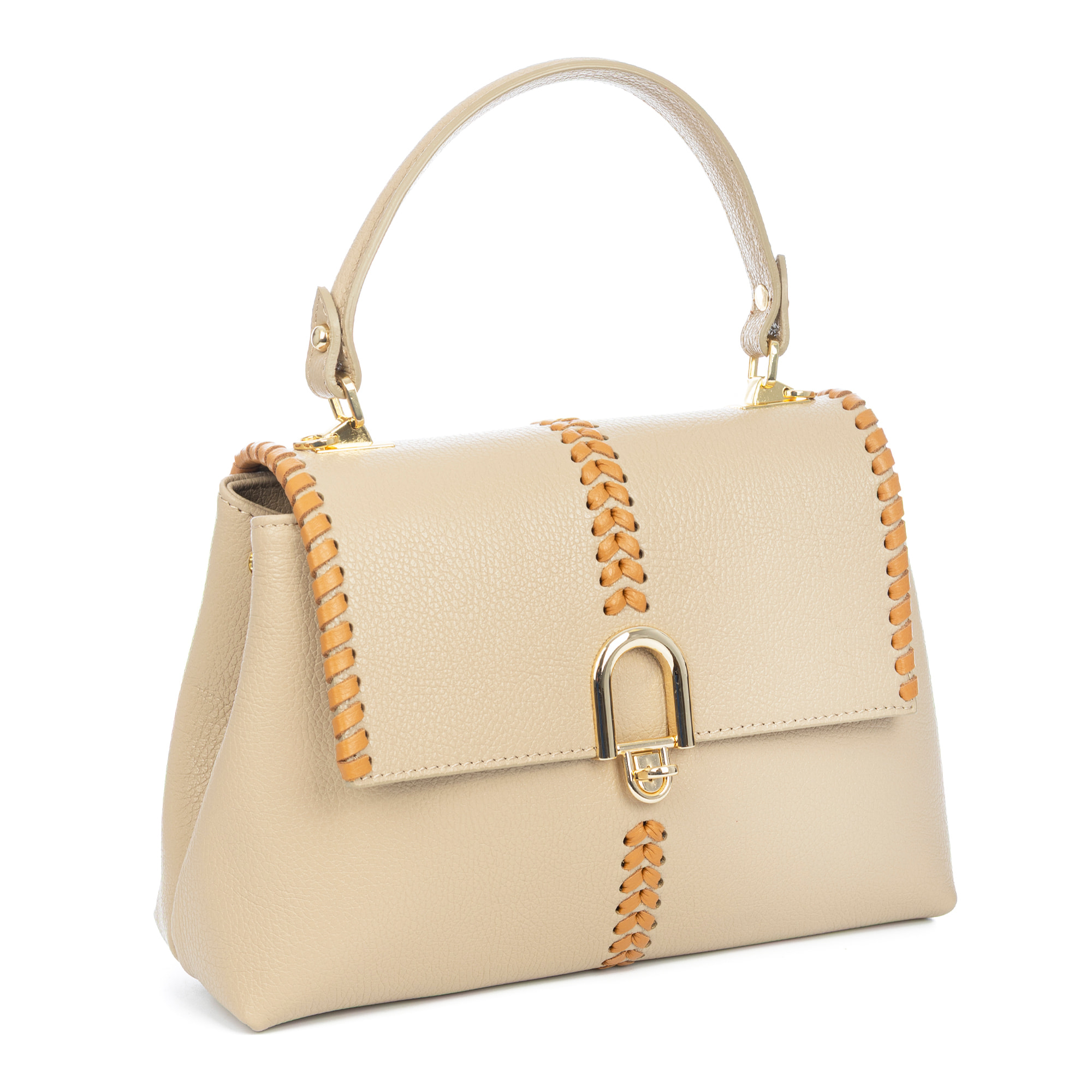 Ballabio borsa tote donna. Pelle autentica Dollaro.