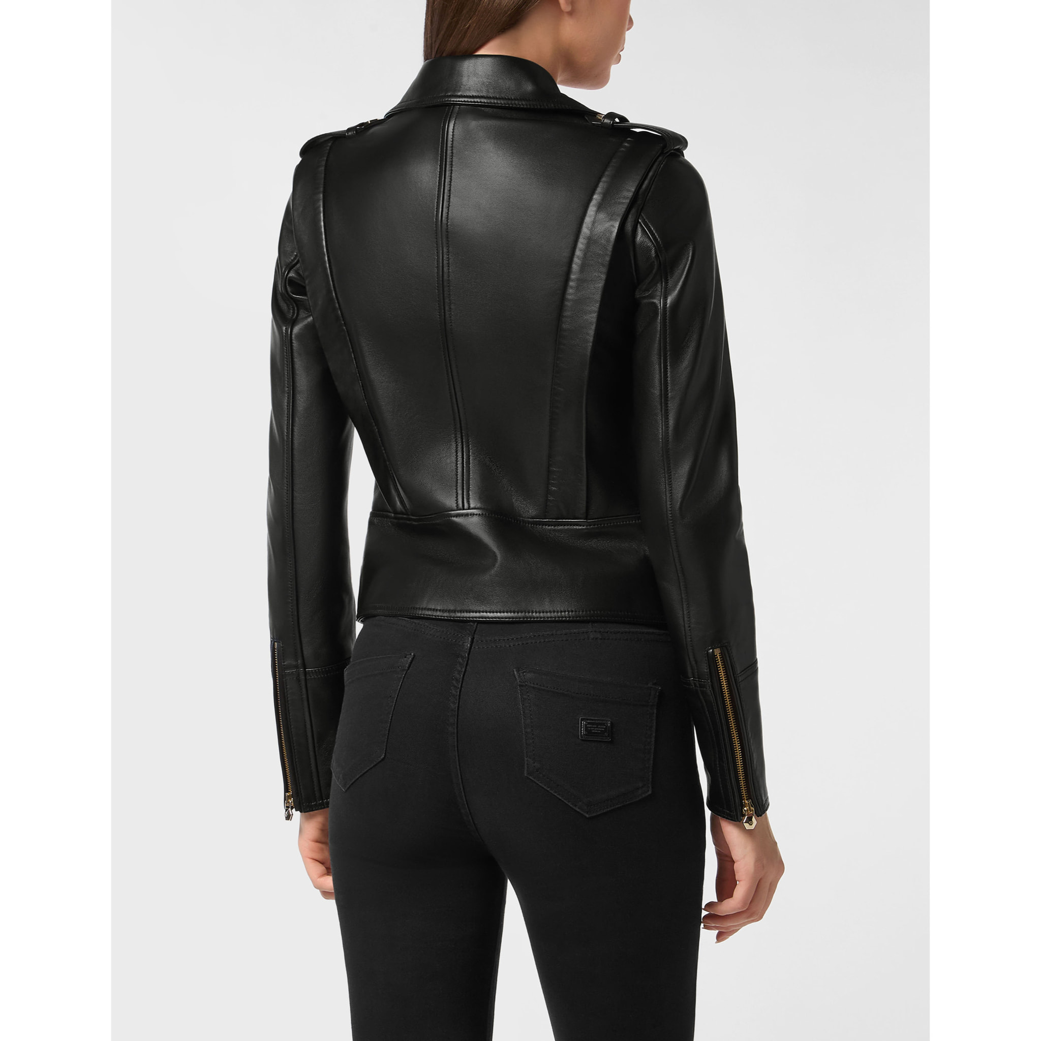 PHILIPP PLEIN Giacca biker in pelle