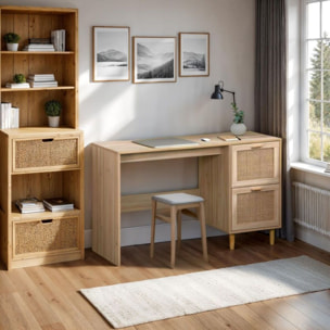 Mesa de estudio Made Pino - Rattan