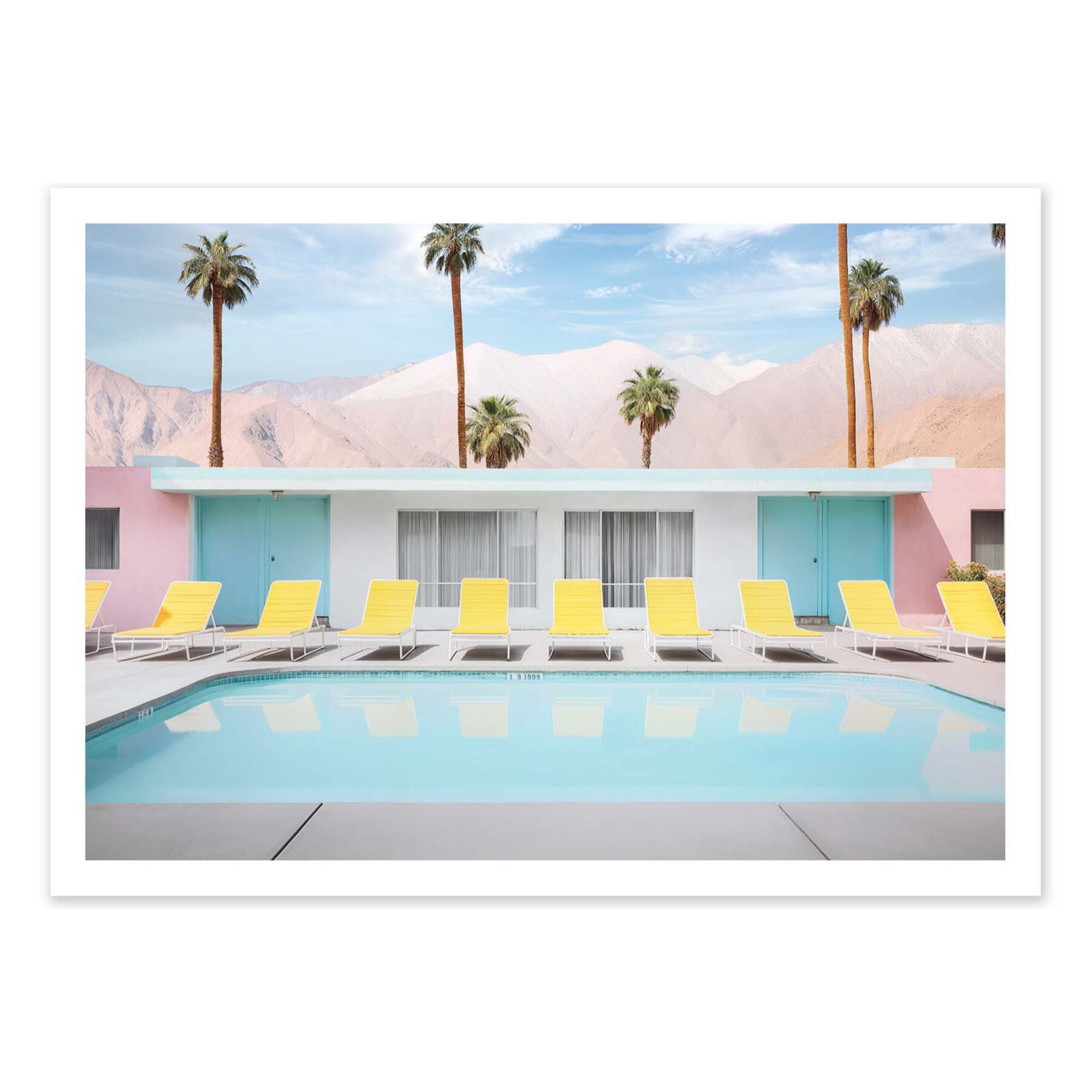 Affiche - Palm Springs Pool day - Philippe Hugonnard