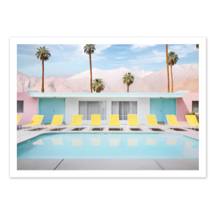 Affiche - Palm Springs Pool day - Philippe Hugonnard
