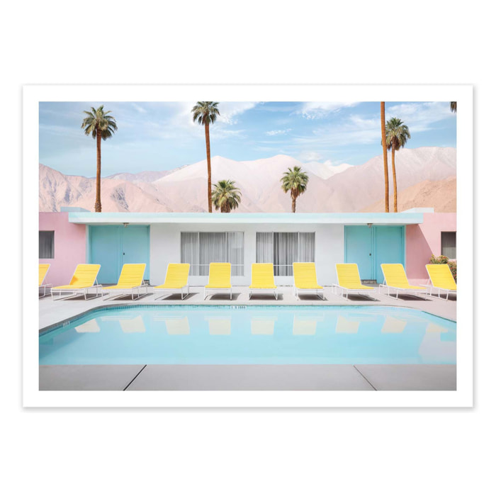 Affiche - Palm Springs Pool day - Philippe Hugonnard
