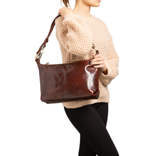 Borsa a spalla  da donna In Vera pelle Made in Italy 38x23x10 cm