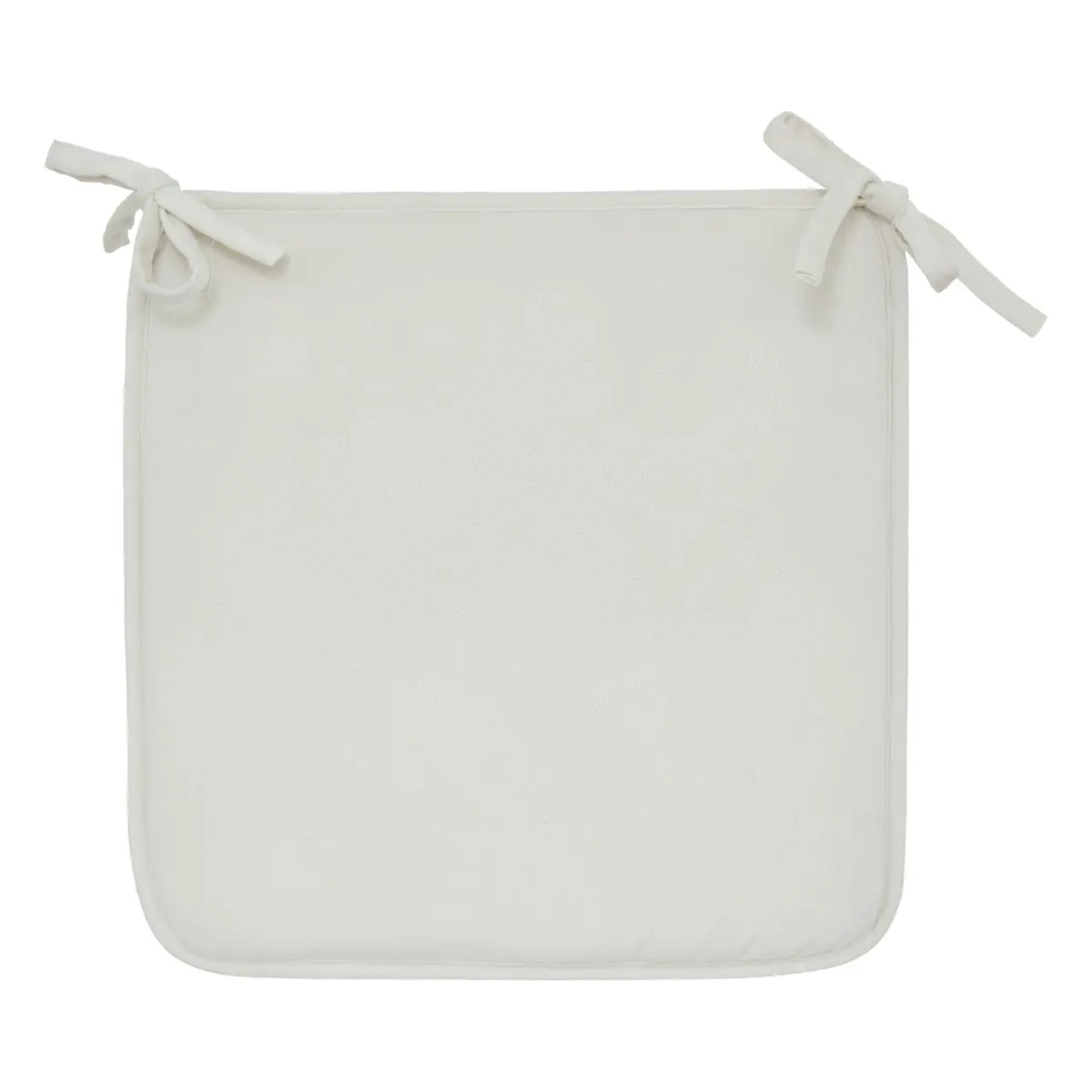 Galette de chaise Lilou ivoire 38x38cm