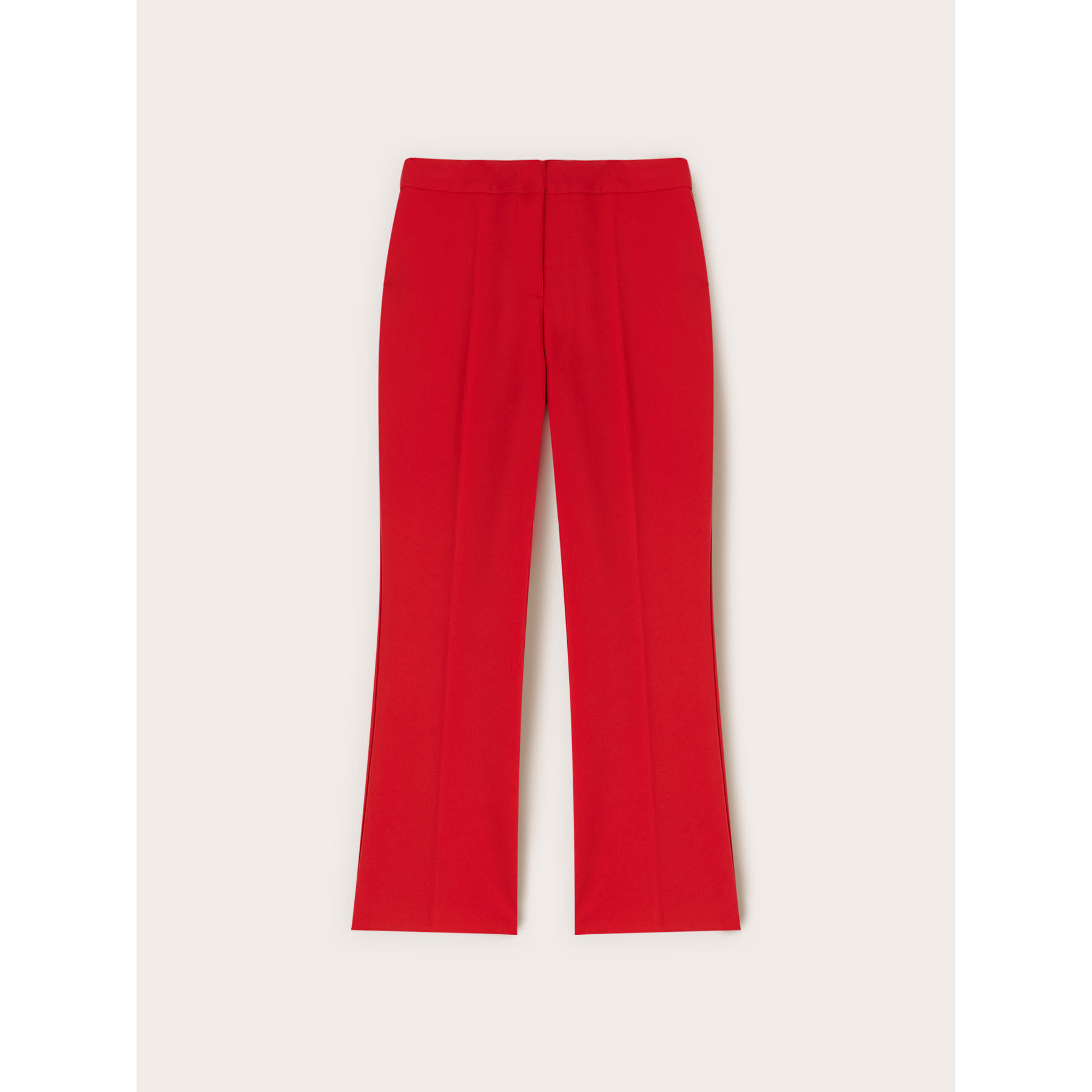 Motivi - Pantaloni kick flare in poliviscosa - Rosso