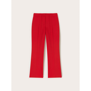 Motivi - Pantaloni kick flare in poliviscosa - Rosso