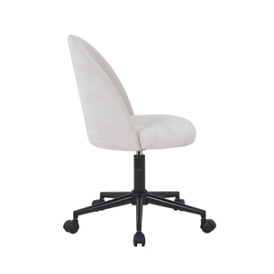 Chaise de bureau à roulettes tissu PHYL