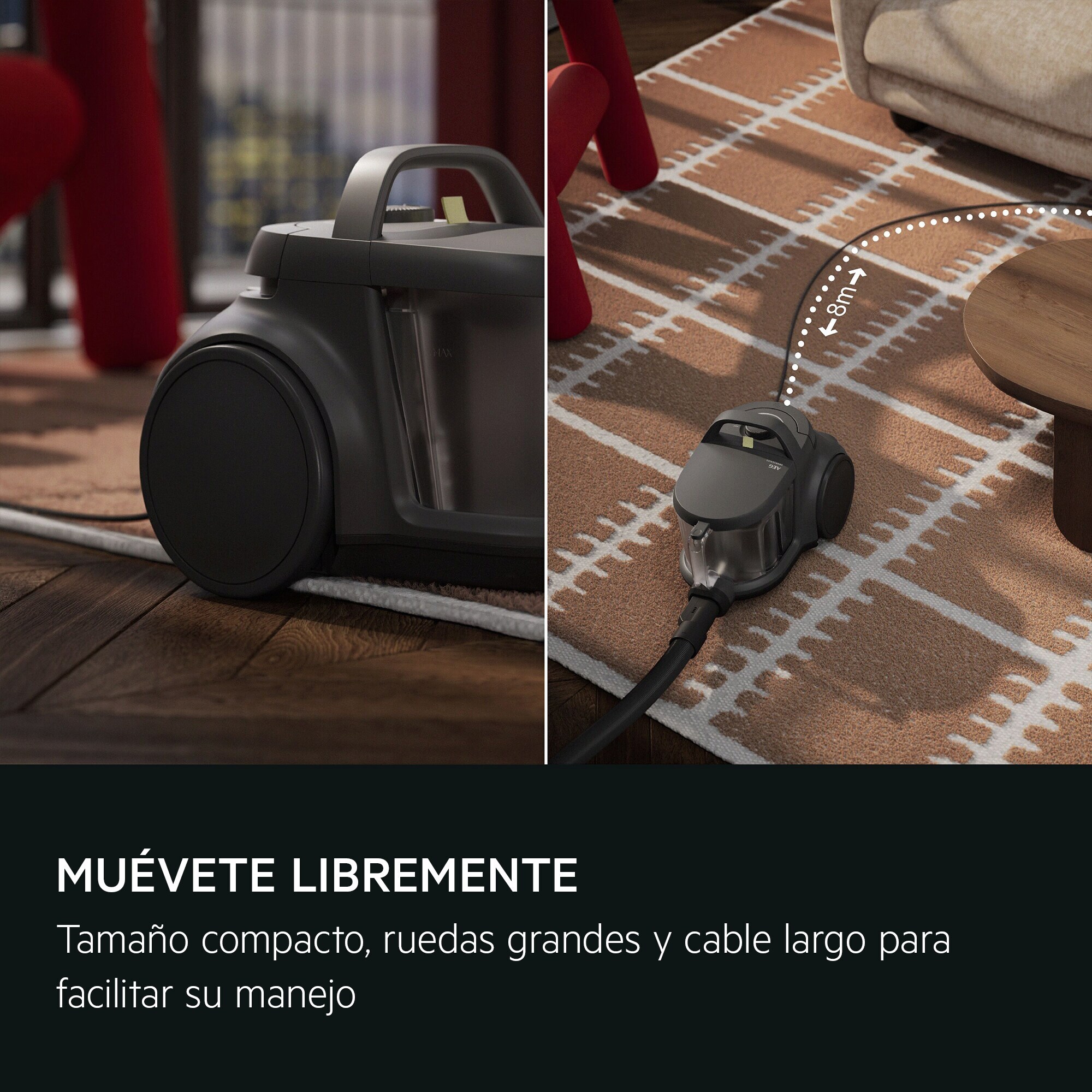 AEG Aspiradora sin bolsa Serie Clean 3000 de 1000 W y 78 dB(A) AL31C1DG