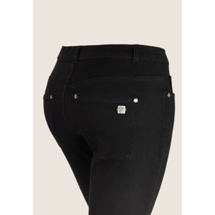 Jeans Skinny in Bull Denim Effetto Vissuto