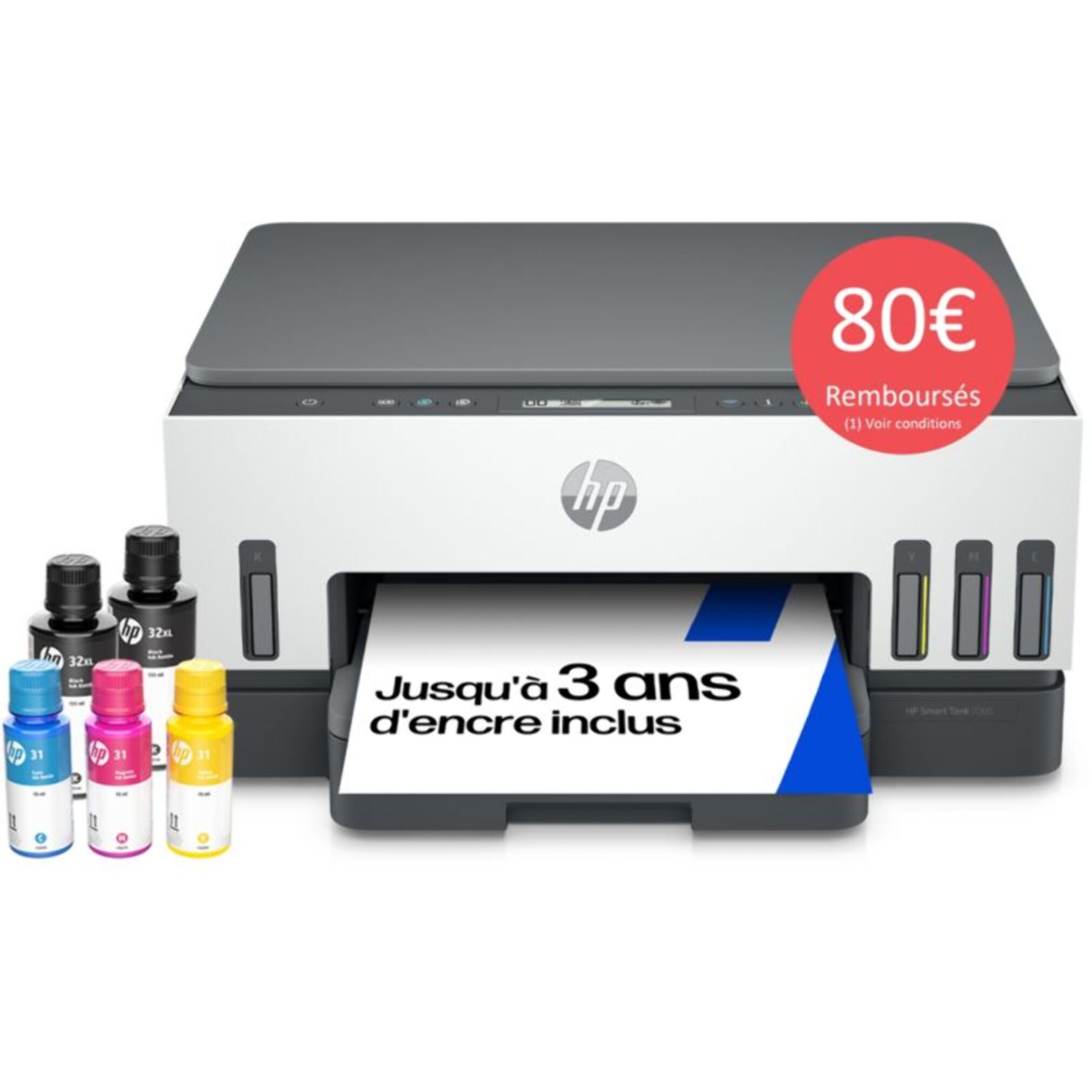 Imprimante jet d'encre HP Smart Tank 7005