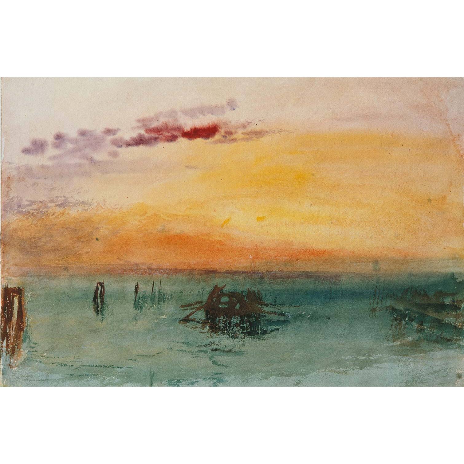 Tableau peinture venise de joseph turner  Tableau alu Dibond