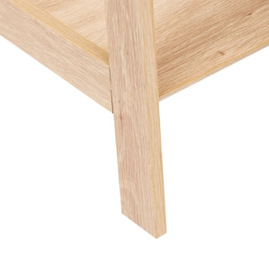 Etagère 4 niveaux Abana bois clair