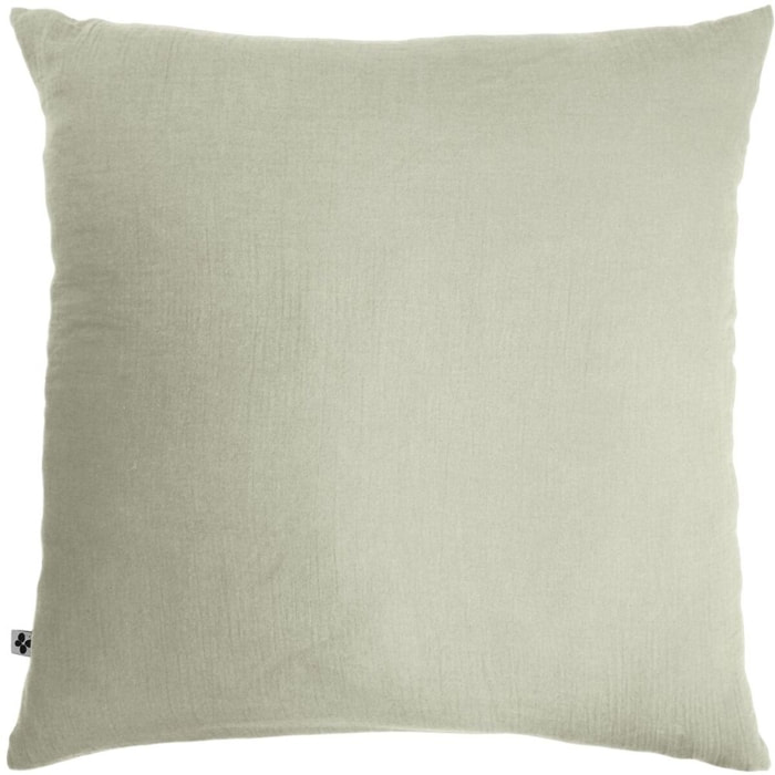 Taie D'oreiller 100 % gaze De Coton Vert D'eau