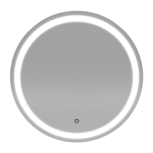 Miroir salle de bain LED auto-éclairant CIRCLE LIGHT diamètre 59cm