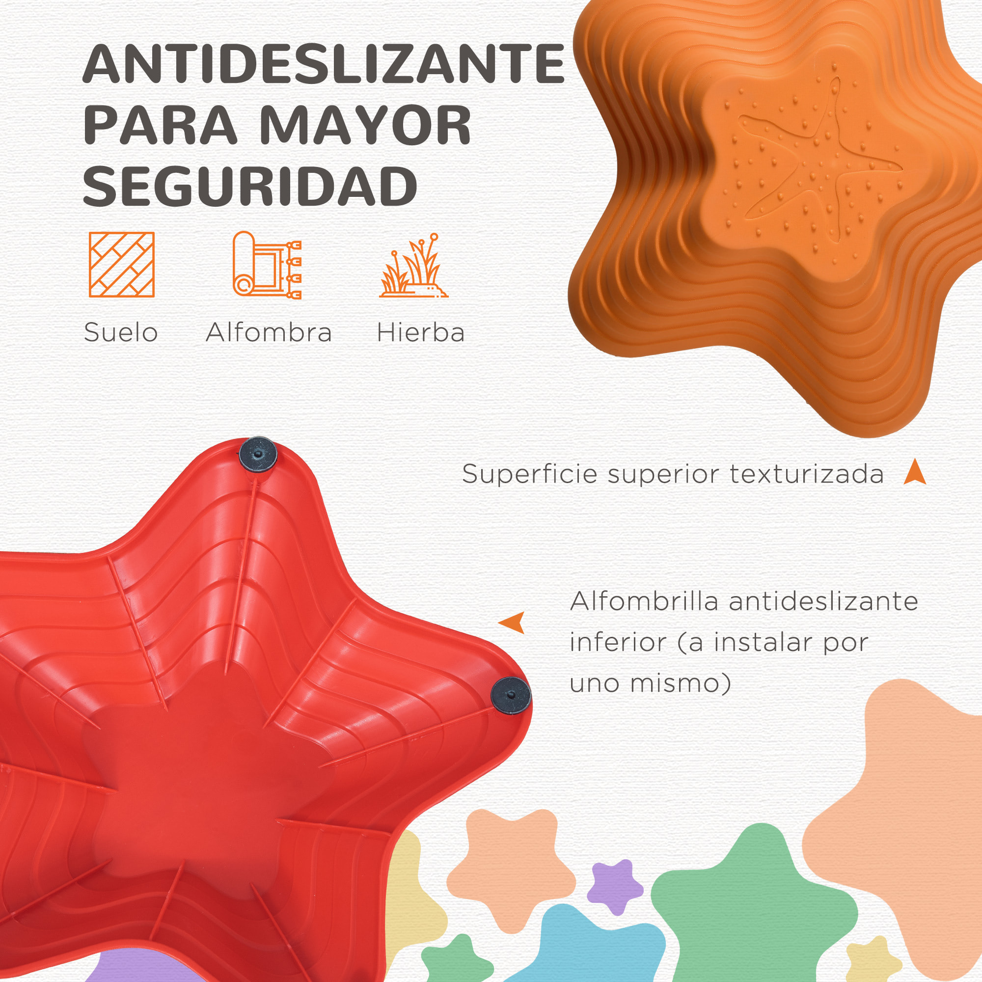 Piedras de Equilibrio para Niños Apilables Bloques de Equilibrio Antideslizante Estilo Estrella de Mar de 11 Piezas para Coordinación y Desarrollo del Equilibrio Interior Exterior