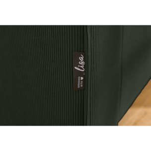 Albane - canapé 3 places - en velours côtelé - Vert