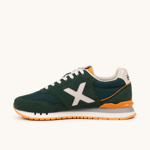 Zapatilla Retro Running Verde y Mostaza MUNICH DASH 273
