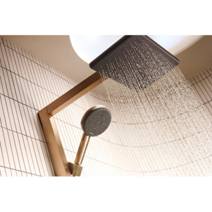 Colonne de douche Raindance Alive Q 2 jets avec thermostatique ShowerSelect Comfort, bronze brossé