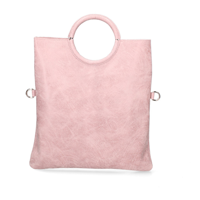 Borsa a mano da donna Made in Italy - Modello Velvet - 100% pelle scamosciata - 29.0 x 30.0 x 1.0 cm