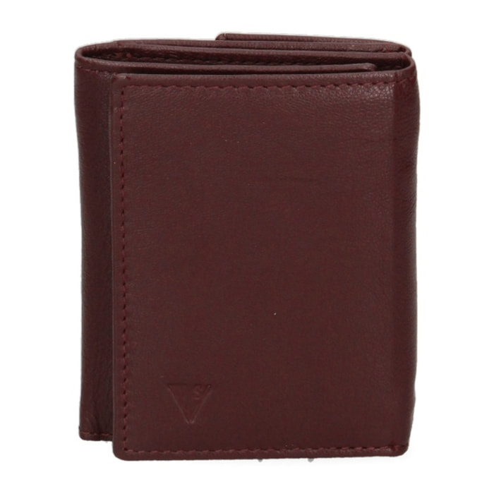 Portafoglio uomo in vera pelle - Modello False - Casual - 8.0 x 10.0 x 3.0 cm