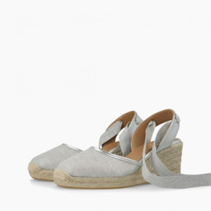 ALPARGATAS PLATEADAS CORELI