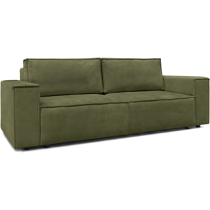 Canapé convertible 3 places en tissu chenille - HARPER
