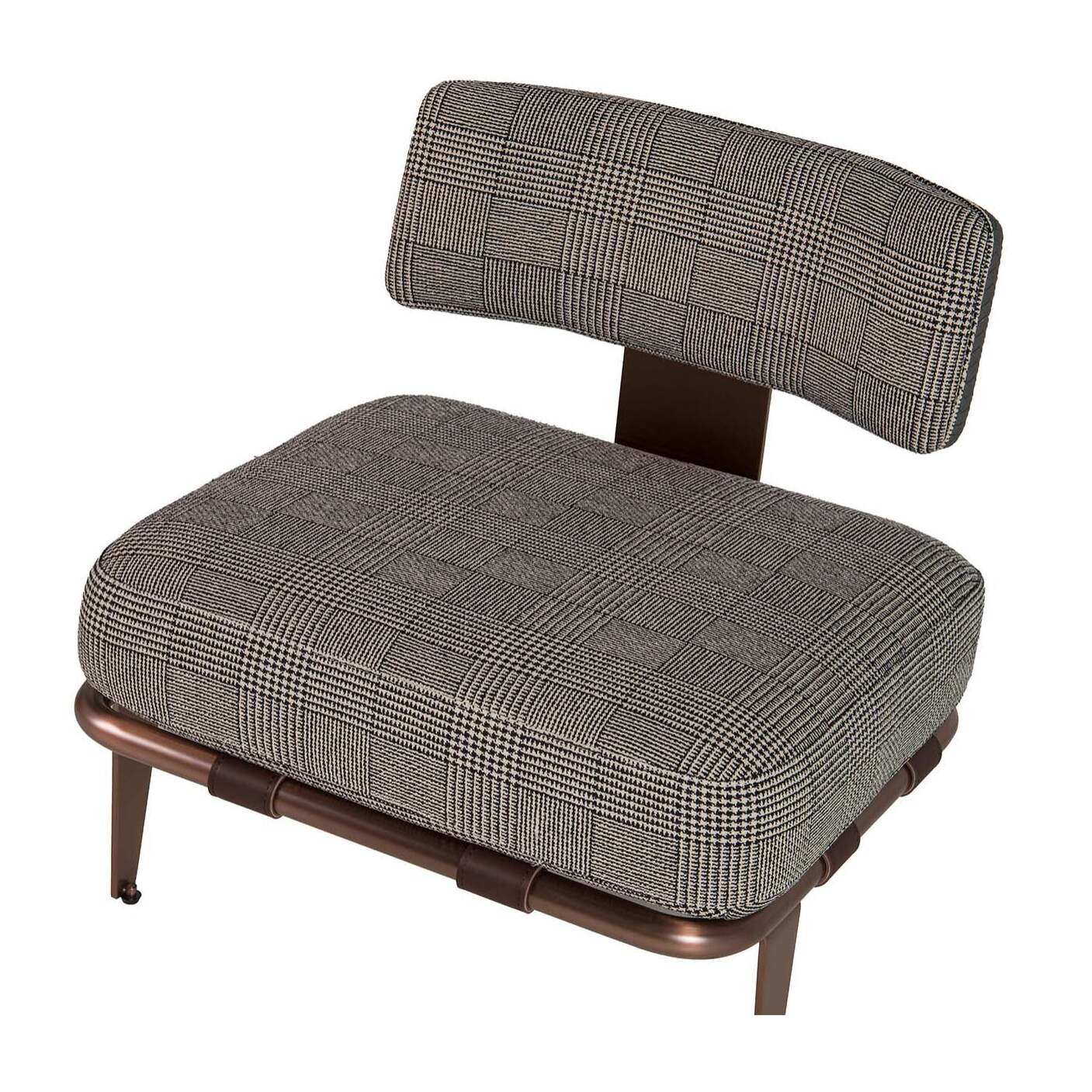 Butaca Cuero Acero Inoxidable Boise 65x65x72 Cm