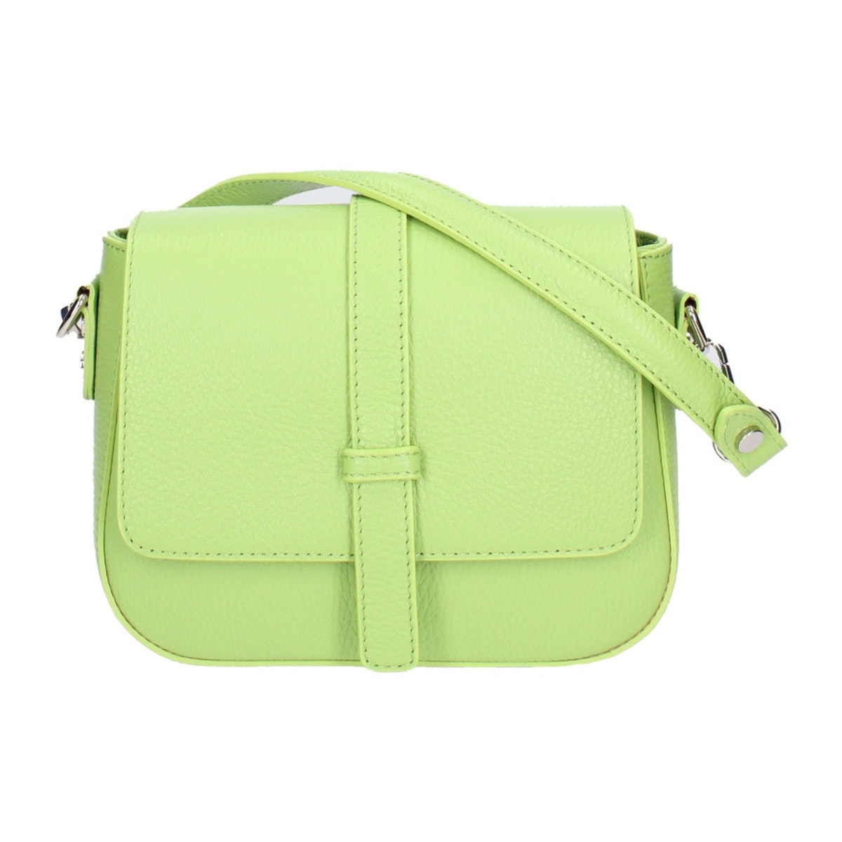 Borsa a tracolla da donna - Modello False - Vera pelle - 21.5 x 22.0 x 6.5 cm